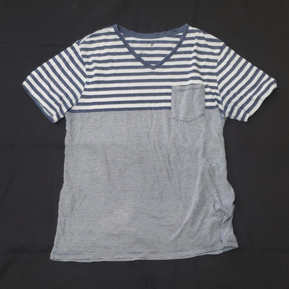 Nautical Striped V Neck T
